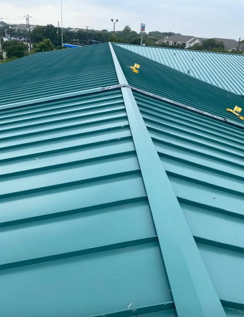 Green commercial metal roof ridge and valley for Metal Roof Repair in Bradfordville